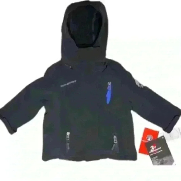 WEATHERPROOF BOYS BLACK COAT - Picture 1 of 7